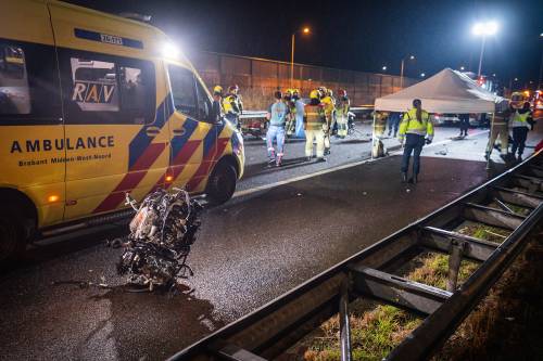 ANP - Roland Heitink - Woman (81) died in accident on A59 after wrong-way driving