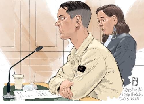 DEN BOSCH - Picture of W in Den Bosch court- ANP ALOYS OOSTERWIJK