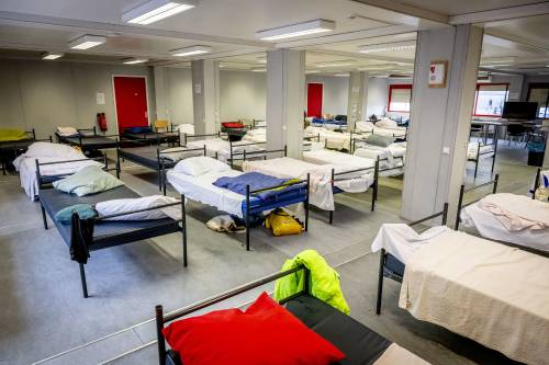 A shelter for homeless people -ROTTERDAM . ANP ROBIN UTRECHT