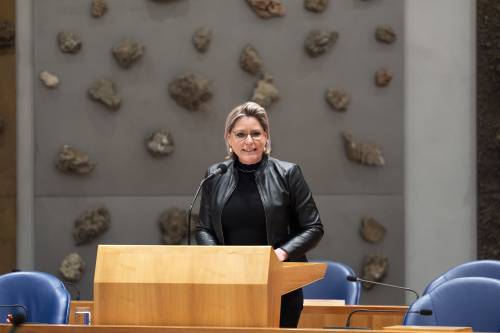 111 THE HAGUE - Rianne Letschert during a debate in the House of Representatives about the coalition agreement.