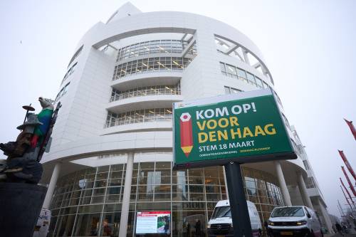 Election posters in The Hague Pic credit: ANP PHIL NIJHUIS / ANP