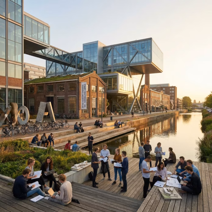 AI-generated image of Design Academy Eindhoven Credit Artist.io