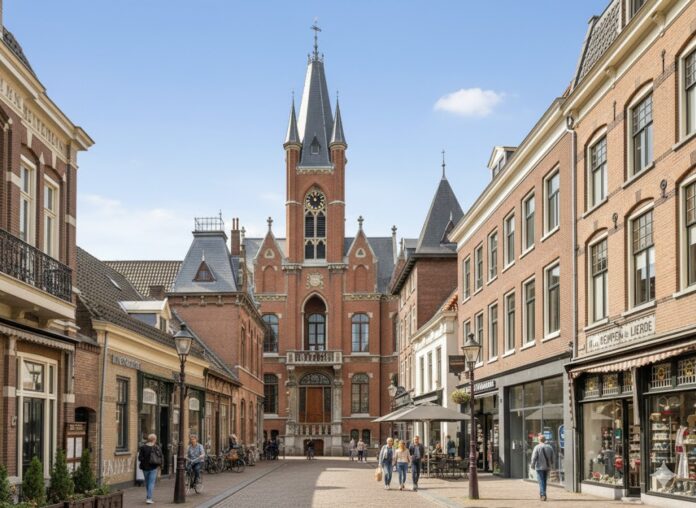AI recreated mage of Old town hall of Eindhoven