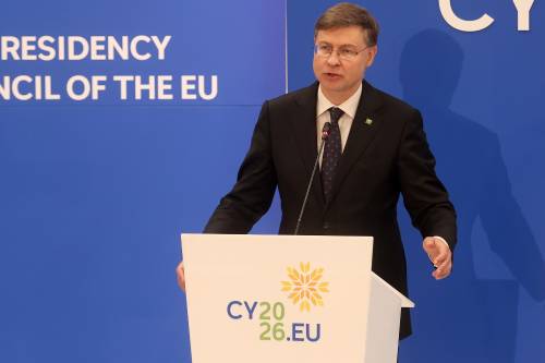 European Commissioner for Economy and Productivity Valdis Dombrovskis EPA/GEORGE CHRISTOFOROU