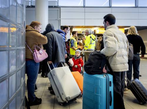 Longer queues in Schipol