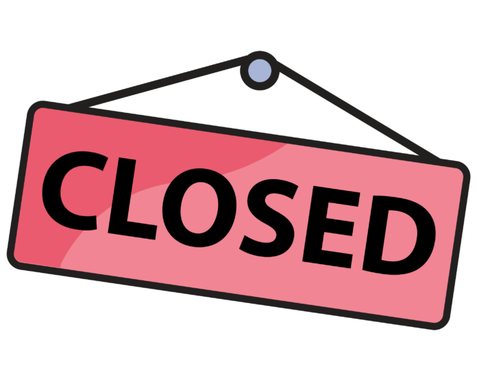 Closed sign